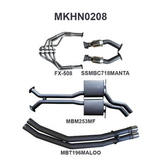 HSV VU Maloo 2.5in Dual With Extractors Muffler/Tailpipe