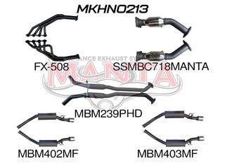 HSV VY VZ Maloo 2.5in Dual With Extractors Hotdog/Muffler