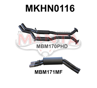 Holden Commodore VT - VZ V8 Sedan 2.5in Dual Catback Hotdog/Muffler