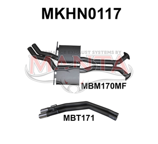 Holden Commodore VT - VZ V8 Sedan 2.5in Dual Catback Muffler/Tailpipe