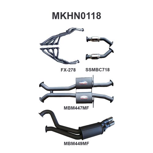 VT 5L Sedan 3in Dual With Extractors Muffler/Muffler