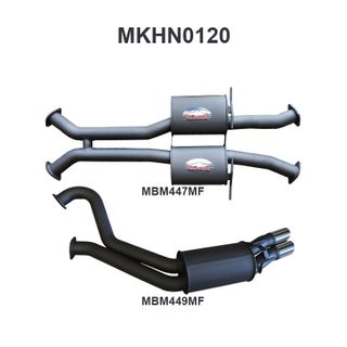 Holden Commodore VT - VZ V8 Sedan 3in Dual Catback Muffler/Muffler