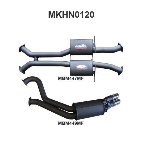 Holden Commodore VT - VZ V8 Sedan 3in Dual Catback Muffler/Muffler