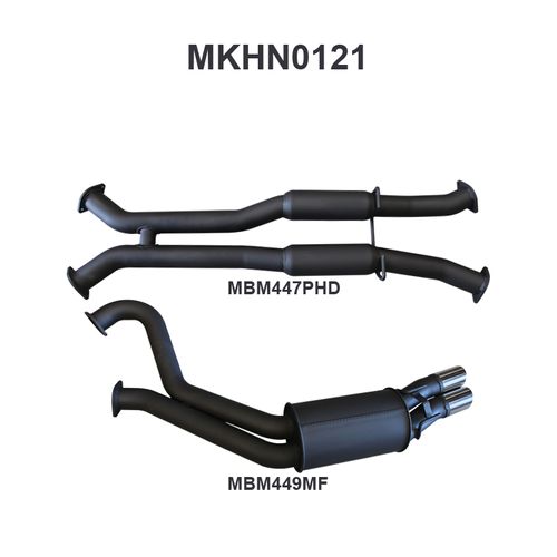 Holden Commodore VT - VZ V8 Sedan 3in Dual Catback Hotdog/Muffler