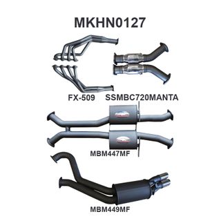 Holden Commodore VT - VZ V8 Sedan 3in Dual With 1 7/8 in Extractors Muffler/Muffler