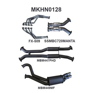 VT - VZ V8 Sedan 3in Dual With 1 7/8 in Extractors Hotdog/Muffler