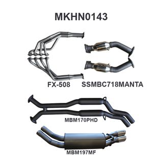 Holden VX VY V8 Monaro 2.5in Dual With Extractors Hotdog/Muffler