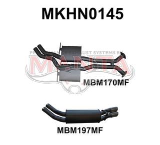 Holden VX VY V8 Monaro 2.5in Dual Catback Muffler/Muffler