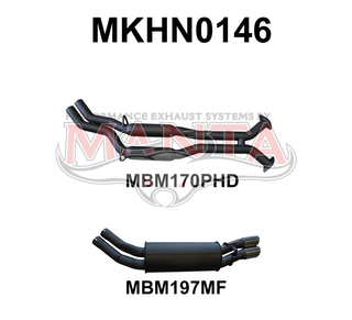 Holden VX VY V8 Monaro 2.5in Dual Catback Hotdog/Muffler