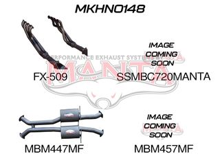 VX VY Monaro 3in Dual With 1 7/8 in Extractors Muffler/Muffler