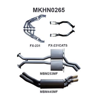 VY VZ V8 AWD Wagon 2.5in Dual With Extractors Muffler/Muffler