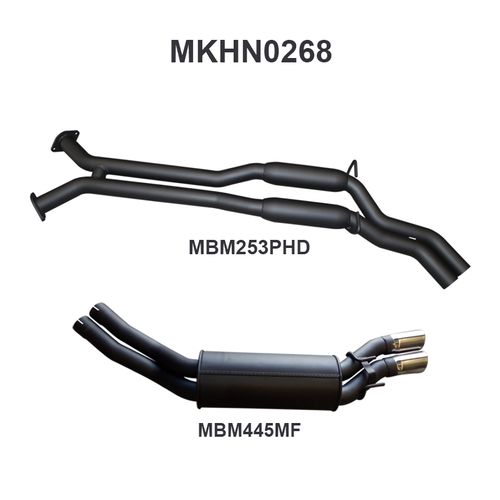 Holden Commodore VY VZ V8 AWD Wagon 2.5in Dual Catback PH/Muffler