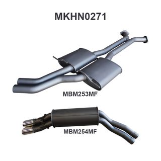 VT - VZ V8 Wagon 2.5in Dual Catback Muffler/Muffler