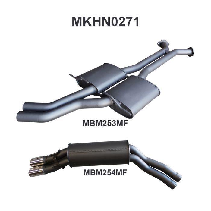 Holden Commodore VT - VZ V8 Wagon 2.5in Dual Catback Muffler/Muffler