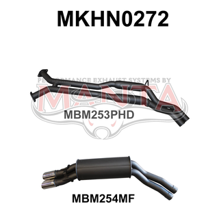 Holden Commodore VT - VZ V8 Wagon 2.5in Dual Catback Hotdog/Muffler