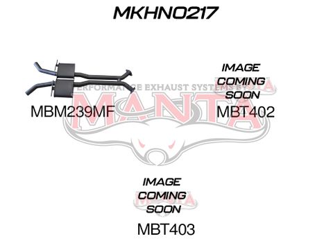 VY Maloo 2.5in Dual Catback Muffler/Tailpipe