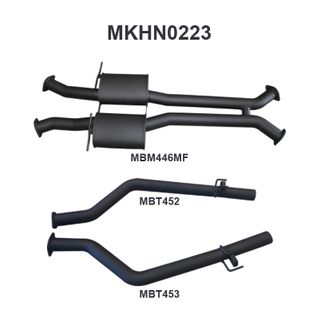 HSV VY Maloo 3in Dual Catback Muffler/Tailpipe