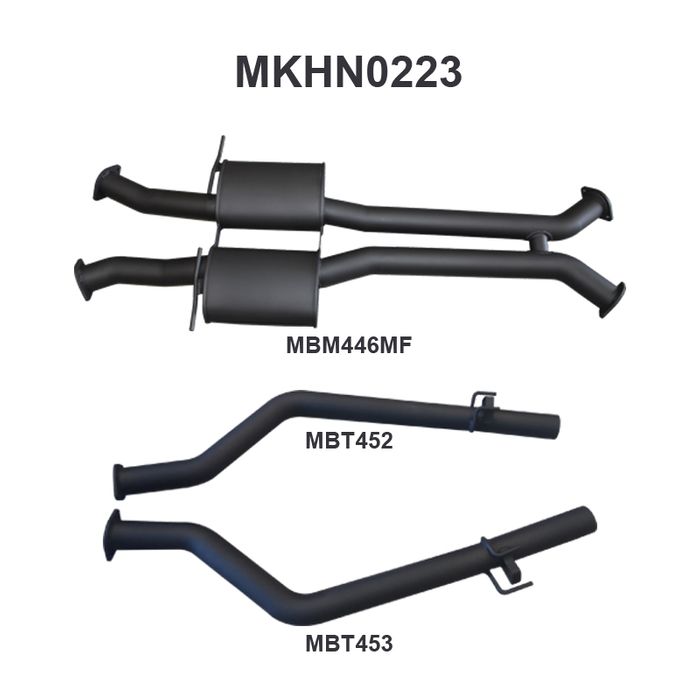 HSV VY Maloo 3in Dual Catback Muffler/Tailpipe