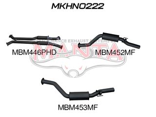 HSV VY Maloo 3in Dual Catback Hotdog/Muffler