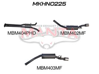 HSV VZ Maloo 2.5in Dual Catback Hotdog/Muffler
