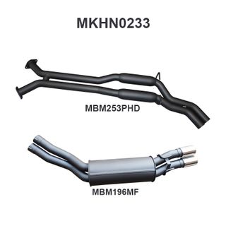 Holden Commodore VU VY VZ V8 Ute 2.5in Dual Catback Hotdog/Muffler