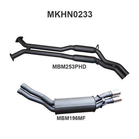 Holden Commodore VU VY VZ V8 Ute 2.5in Dual Catback Hotdog/Muffler