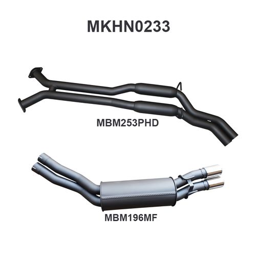 Holden Commodore VU VY VZ V8 Ute 2.5in Dual Catback Hotdog/Muffler