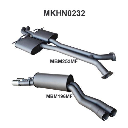 Holden Commodore VU VY VZ V8 Ute 2.5in Dual Catback Muffler/Muffler