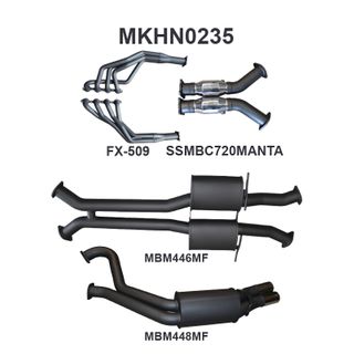 Holden Commodore VU VY VZ V8 Ute 3in Dual With 1 7/8 in Extractors Muffler/Muffler