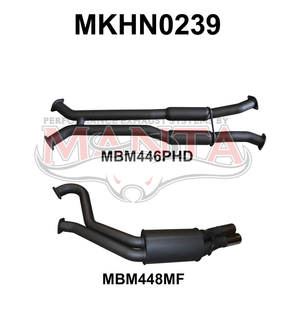 Holden Commodore VU VY VZ V8 Ute 3in Dual Catback Hotdog/Muffler