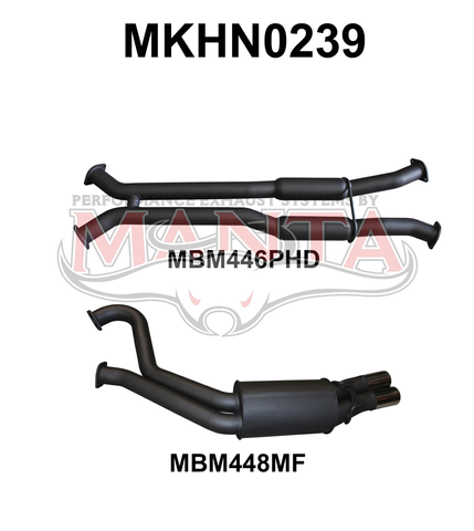 Holden Commodore VU VY VZ V8 Ute 3in Dual Catback Hotdog/Muffler