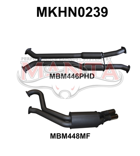 Holden Commodore VU VY VZ V8 Ute 3in Dual Catback Hotdog/Muffler