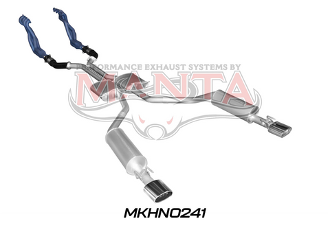 Holden Commodore VU VY VZ V8 Ute 2.5in L & R With Extractors Muffler/Muffler