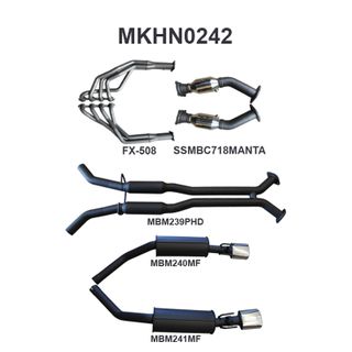 Holden Commodore VU VY VZ V8 Ute 2.5in L & R With Extractors Hotdog/Muffler