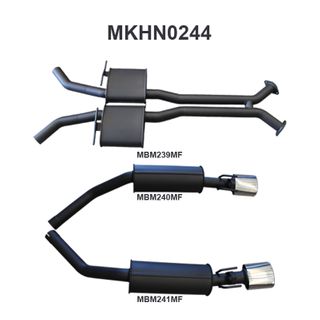 Holden Commodore VU VY VZ V8 Ute 2.5in L & R Catback Muffler/Muffler