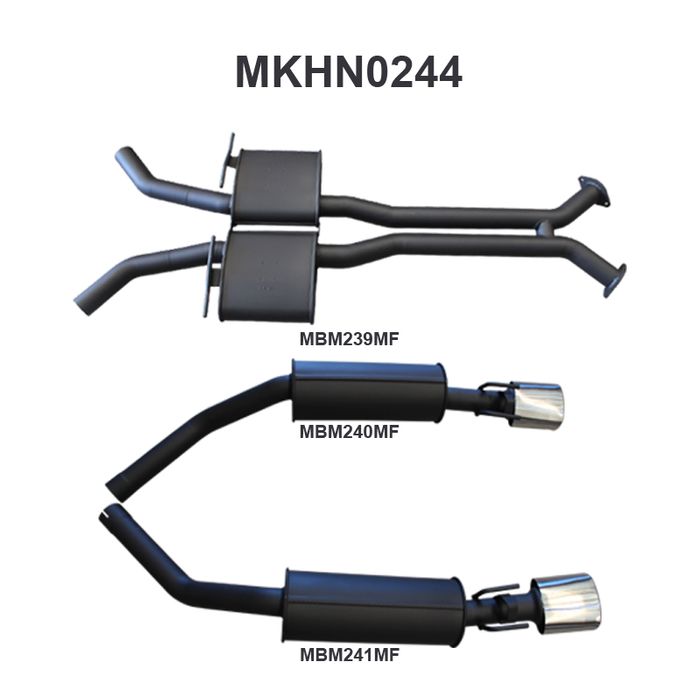 Holden Commodore VU VY VZ V8 Ute 2.5in L & R Catback Muffler/Muffler