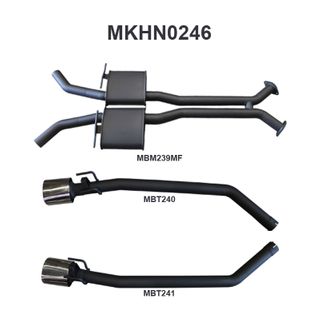 Holden Commodore VU VY VZ V8 Ute 2.5in L & R Catback Muffler/Tailpipe
