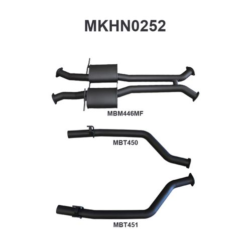 Holden Commodore VU VY VZ V8 Ute 3in Catback Muffler/Tailpipe