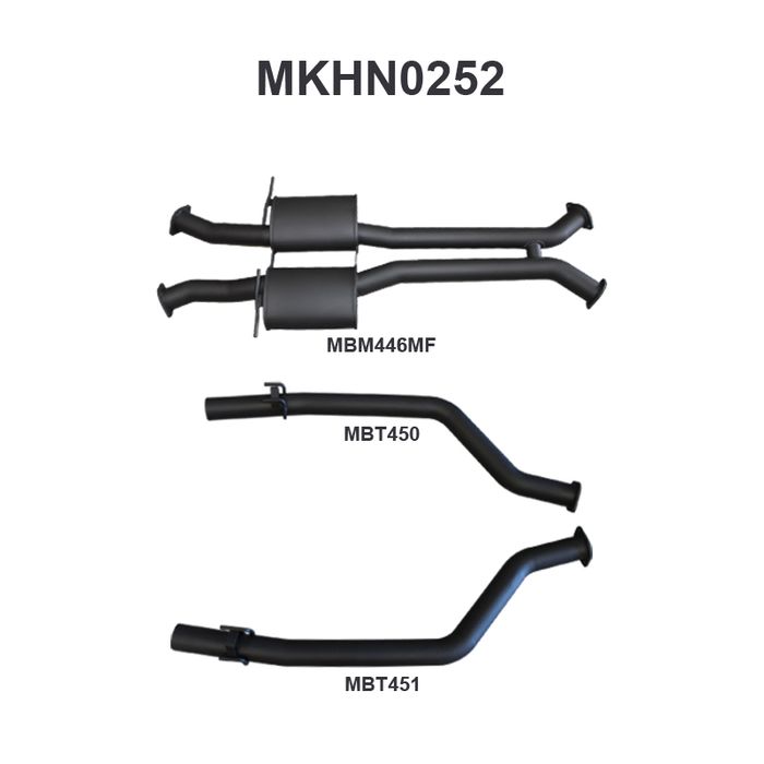 Holden Commodore VU VY VZ V8 Ute 3in Catback Muffler/Tailpipe