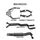 Holden Commodore VY VZ V8 1 ton 2.5in Dual With Extractors Hotdog/Muffler