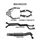 Holden Commodore VY VZ V8 1 ton 2.5in Dual With Extractors WOM/Muffler