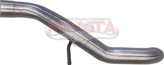 Jeep Wrangler JK Axle Back Rear Tailpipe, High Clearance option - exit left-hand side
