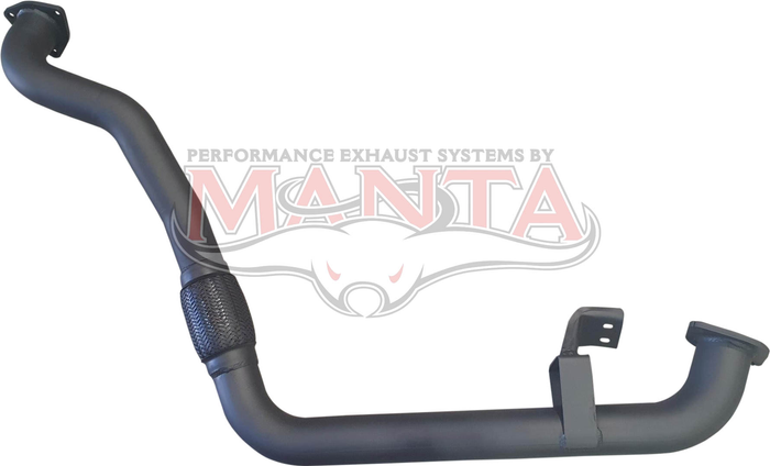 TOYOTA LANDCRUISER HZJ80 2 1/2in Engine Pipe With Stainless Flex - to connect to factory manifold