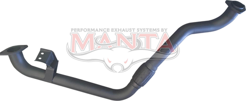 TOYOTA LANDCRUISER HZJ80 2 1/2in Engine Pipe With Stainless Flex - to connect to factory manifold