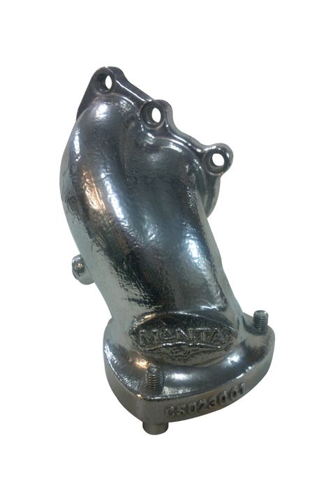 NIssan Patrol GU 4.2L Turbo Diesel 3in Cast Steel Ceramic Coated Dump Pipe, bolts to factory flanges