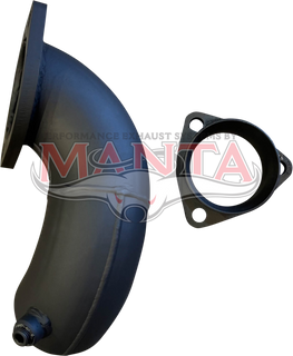 Landcruiser 3in Dump Pipe HZJ75, HZJ78, HZJ79 4.2L TD, 3 Bolt TD05, TD05H DTS Turbo Ceramic Coated