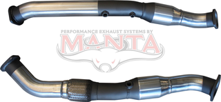 Toyota LandCruiser VDJ200 2016 V8 4.5L T.D. Dual 3in Engine Pipes With Cats and DPF Sensors