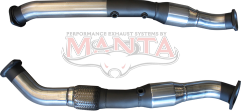 Toyota LandCruiser VDJ200 2016 V8 4.5L T.D. Dual 3in Engine Pipes With Cats and DPF Sensors