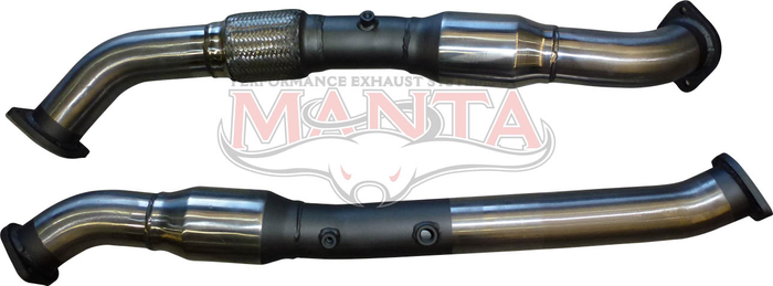 Toyota LandCruiser VDJ200 2016 V8 4.5L T.D. Dual 3in Engine Pipes With Cats and DPF Sensors
