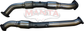 Toyota LandCruiser VDJ200 2016 V8 4.5L T.D. Dual 3in Engine Pipes With Cats and DPF Sensors